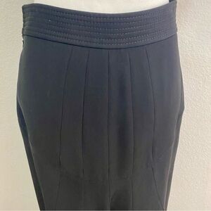 Blumarine Made In Italy Black Tulip Hem Skirt Office Siren Y2K Vintage 90s